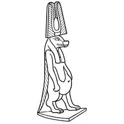 Coloring page: Egyptian Mythology (Gods and Goddesses) #111197 - Free Printable Coloring Pages