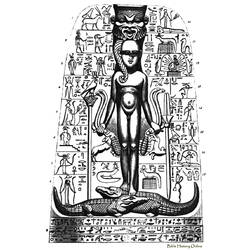 Coloring page: Egyptian Mythology (Gods and Goddesses) #111201 - Free Printable Coloring Pages