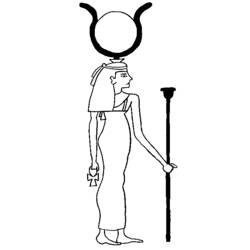 Coloring page: Egyptian Mythology (Gods and Goddesses) #111209 - Free Printable Coloring Pages
