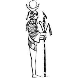 Coloring page: Egyptian Mythology (Gods and Goddesses) #111213 - Free Printable Coloring Pages