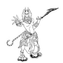 Coloring page: Egyptian Mythology (Gods and Goddesses) #111220 - Printable coloring pages