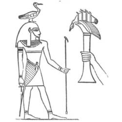Coloring page: Egyptian Mythology (Gods and Goddesses) #111226 - Free Printable Coloring Pages