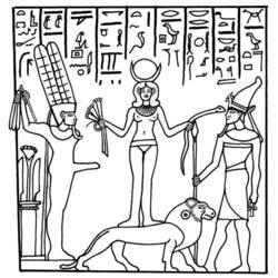 Coloring page: Egyptian Mythology (Gods and Goddesses) #111232 - Free Printable Coloring Pages