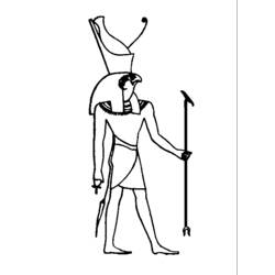 Coloring page: Egyptian Mythology (Gods and Goddesses) #111234 - Free Printable Coloring Pages