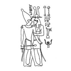 Coloring page: Egyptian Mythology (Gods and Goddesses) #111239 - Free Printable Coloring Pages