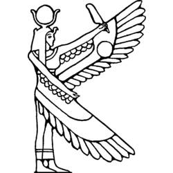 Coloring page: Egyptian Mythology (Gods and Goddesses) #111249 - Free Printable Coloring Pages