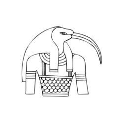 Coloring page: Egyptian Mythology (Gods and Goddesses) #111250 - Free Printable Coloring Pages