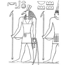 Coloring page: Egyptian Mythology (Gods and Goddesses) #111254 - Free Printable Coloring Pages