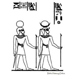 Coloring page: Egyptian Mythology (Gods and Goddesses) #111256 - Free Printable Coloring Pages