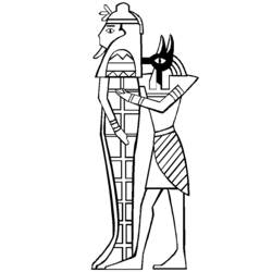 Coloring page: Egyptian Mythology (Gods and Goddesses) #111289 - Free Printable Coloring Pages