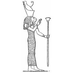 Coloring page: Egyptian Mythology (Gods and Goddesses) #111290 - Free Printable Coloring Pages