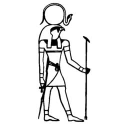 Coloring page: Egyptian Mythology (Gods and Goddesses) #111291 - Free Printable Coloring Pages