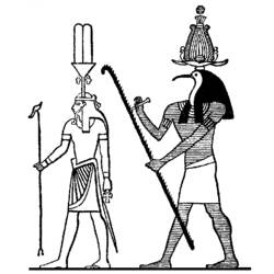 Coloring page: Egyptian Mythology (Gods and Goddesses) #111294 - Free Printable Coloring Pages