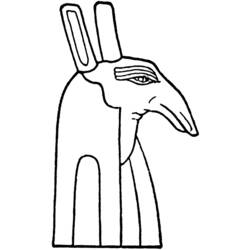 Coloring page: Egyptian Mythology (Gods and Goddesses) #111299 - Free Printable Coloring Pages