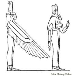 Coloring page: Egyptian Mythology (Gods and Goddesses) #111319 - Free Printable Coloring Pages