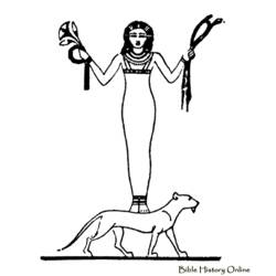 Coloring page: Egyptian Mythology (Gods and Goddesses) #111328 - Free Printable Coloring Pages
