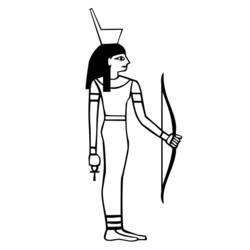 Coloring page: Egyptian Mythology (Gods and Goddesses) #111330 - Free Printable Coloring Pages
