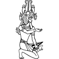 Coloring page: Egyptian Mythology (Gods and Goddesses) #111332 - Free Printable Coloring Pages