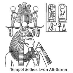Coloring page: Egyptian Mythology (Gods and Goddesses) #111360 - Free Printable Coloring Pages