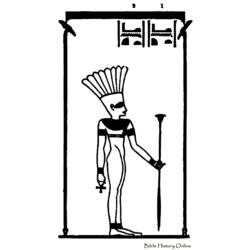 Coloring page: Egyptian Mythology (Gods and Goddesses) #111366 - Free Printable Coloring Pages