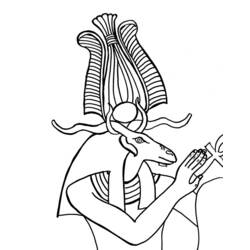 Coloring page: Egyptian Mythology (Gods and Goddesses) #111373 - Free Printable Coloring Pages