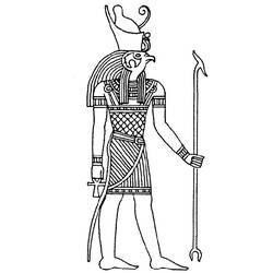 Coloring page: Egyptian Mythology (Gods and Goddesses) #111375 - Free Printable Coloring Pages