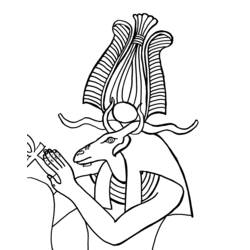 Coloring page: Egyptian Mythology (Gods and Goddesses) #111376 - Free Printable Coloring Pages