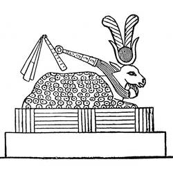 Coloring page: Egyptian Mythology (Gods and Goddesses) #111392 - Free Printable Coloring Pages