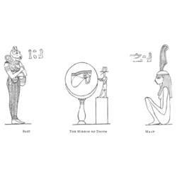 Coloring page: Egyptian Mythology (Gods and Goddesses) #111398 - Free Printable Coloring Pages