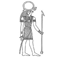 Coloring page: Egyptian Mythology (Gods and Goddesses) #111400 - Free Printable Coloring Pages