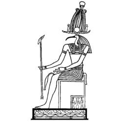 Coloring page: Egyptian Mythology (Gods and Goddesses) #111446 - Free Printable Coloring Pages