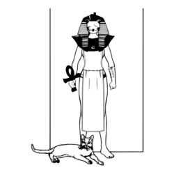 Coloring page: Egyptian Mythology (Gods and Goddesses) #111472 - Free Printable Coloring Pages