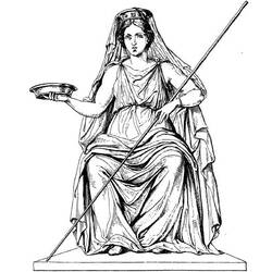 Coloring page: Greek Mythology (Gods and Goddesses) #109614 - Free Printable Coloring Pages