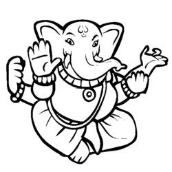 Coloring page: Hindu Mythology (Gods and Goddesses) #109224 - Free Printable Coloring Pages