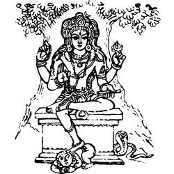 Coloring page: Hindu Mythology (Gods and Goddesses) #109228 - Printable coloring pages