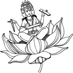 Coloring page: Hindu Mythology (Gods and Goddesses) #109234 - Printable coloring pages