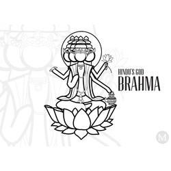 Coloring page: Hindu Mythology (Gods and Goddesses) #109238 - Free Printable Coloring Pages
