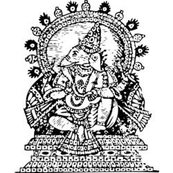 Coloring page: Hindu Mythology (Gods and Goddesses) #109247 - Free Printable Coloring Pages