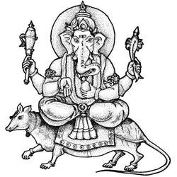 Coloring page: Hindu Mythology (Gods and Goddesses) #109249 - Printable coloring pages