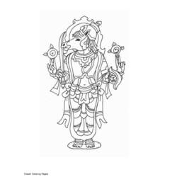 Coloring page: Hindu Mythology (Gods and Goddesses) #109258 - Free Printable Coloring Pages