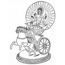 Coloring page: Hindu Mythology (Gods and Goddesses) #109277 - Free Printable Coloring Pages
