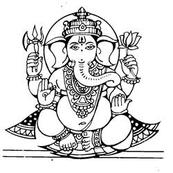 Coloring page: Hindu Mythology (Gods and Goddesses) #109279 - Printable coloring pages