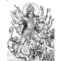 Coloring page: Hindu Mythology (Gods and Goddesses) #109297 - Printable coloring pages