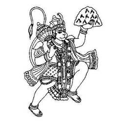 Coloring page: Hindu Mythology (Gods and Goddesses) #109321 - Free Printable Coloring Pages