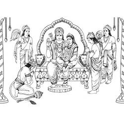 Coloring page: Hindu Mythology (Gods and Goddesses) #109327 - Free Printable Coloring Pages