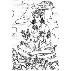 Coloring page: Hindu Mythology (Gods and Goddesses) #109336 - Free Printable Coloring Pages