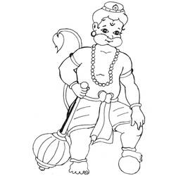 Coloring page: Hindu Mythology (Gods and Goddesses) #109361 - Free Printable Coloring Pages