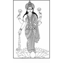 Coloring page: Hindu Mythology (Gods and Goddesses) #109373 - Free Printable Coloring Pages