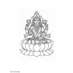 Coloring page: Hindu Mythology (Gods and Goddesses) #109416 - Free Printable Coloring Pages