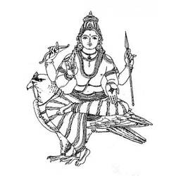 Coloring page: Hindu Mythology (Gods and Goddesses) #109419 - Free Printable Coloring Pages